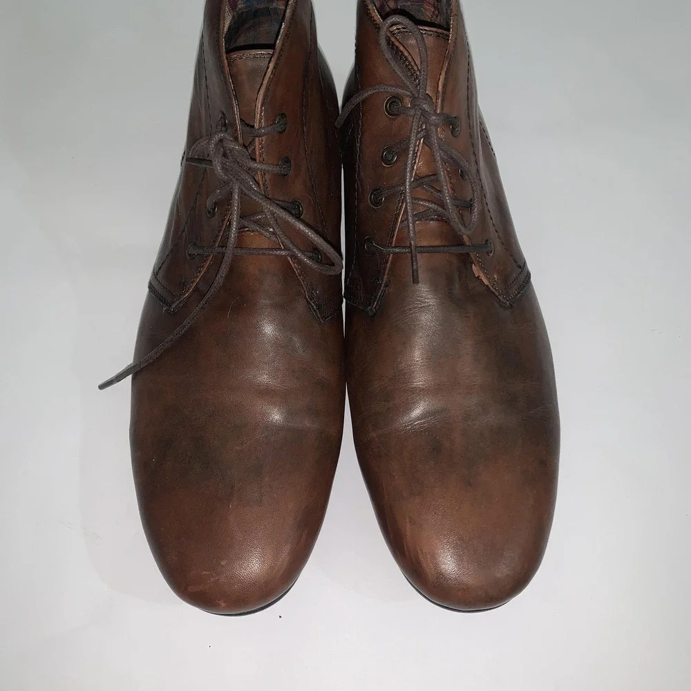 Bed Stu Boots Mens Size 9 Brown Leather Chukka Ankle Lace Up Casual Bryden